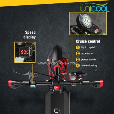 Unicool adulto vdm 10 60 km/h off road eletro scooter dobrável e roller mobilidade e-scooter scooter elétrico 2000 w com assento