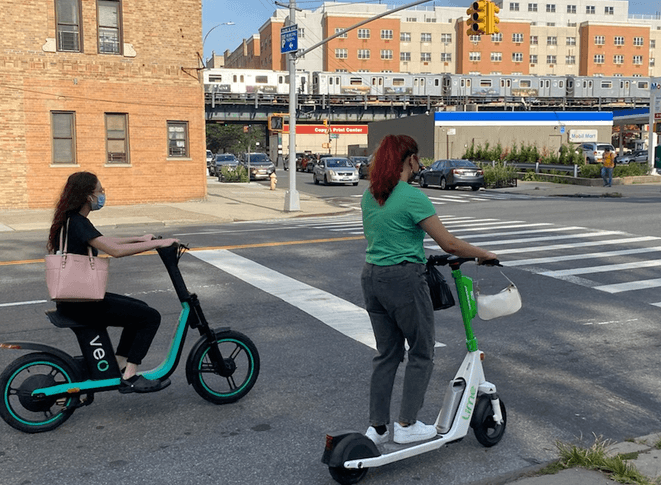 Lançamento do programa piloto de compartilhamento de scooters no Bronx